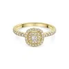 18ct Yellow Gold 0.50ct Diamond Cluster Ring