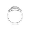 18ct White Gold Baguette and Brilliant Cut 1.00ct Diamond Cluster Ring