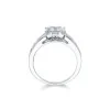 18ct White Gold Baguette and Brilliant Cut 1.75ct Diamond Cluster Ring