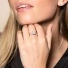 Platinum Princess Cut 1.00ct Diamond Cluster Ring
