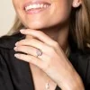 Platinum Brilliant Cut 1.00ct Diamond Cluster Ring