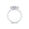 Platinum Brilliant Cut 1.50ct Diamond Flower Cluster Ring