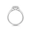 Platinum Baguette & Round Brilliant Cut 0.60ct Diamond Cluster Ring