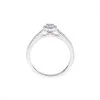 9ct White Gold Brilliant Cut 0.20ct Diamond Cluster Ring