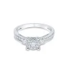 9ct White Gold Brilliant Cut 0.50ct Diamond Cluster Ring