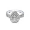 9ct White Gold Brilliant Cut 0.50ct Diamond Cluster Ring