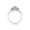 9ct White Gold Brilliant Cut 0.50ct Diamond Cluster Ring