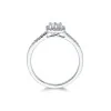 9ct White Gold Baguette 0.33ct Diamond Cluster Ring
