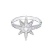 9ct White Gold Brilliant Cut Diamond 0.45ct Pave Star Ring