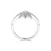 9ct White Gold Brilliant Cut Diamond 0.45ct Pave Star Ring