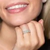 9ct White Gold 1.11ct Diamond Cluster Ring 