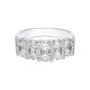 9ct White Gold 1.11ct Diamond Cluster Ring 