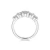 9ct White Gold 1.11ct Diamond Cluster Ring 