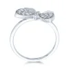 9ct White Gold 0.37ct Diamond Butterfly Fancy Band