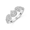 9ct White Gold 0.37ct Diamond Cluster Ring