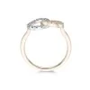 9ct Yellow Gold Brilliant Cut Diamond 0.08ct Interlocking Circle Ring