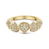 9ct Yellow Gold 0.37ct Diamond Cluster Ring
