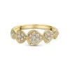 9ct Yellow Gold 0.32ct Diamond Cluster Ring