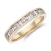 18ct Yellow Gold Baguette and Brilliant Cut 0.50ct Diamond Eternity Ring