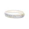 18ct White Gold And Yellow Gold Brilliant Cut Diamond 0.28ct Twisted Circle Ring