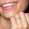 18ct White Gold And Yellow Gold Brilliant Cut Diamond 0.28ct Twisted Circle Ring