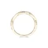 18ct Yellow Gold Brilliant Cut 0.13ct Diamond Twist Eternity Ring