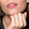 18ct White Gold 1.17ct Diamond Nine Stone Eternity Ring 