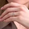 18ct Yellow Gold Round Brilliant 0.28ct Diamond Twisted Circle Ring