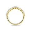 18ct Yellow Gold 0.49ct Baguette Cut & Round Brilliant Diamond Eternity Ring