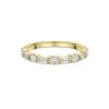 18ct Yellow Gold 0.49ct Baguette Cut & Round Brilliant Diamond Eternity Ring