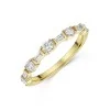 18ct Yellow Gold 0.49ct Baguette Cut & Round Brilliant Diamond Eternity Ring