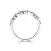 18ct White Gold Brilliant Cut 0.55ct Diamond Pear Shaped Eternity Ring
