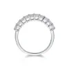 18ct White Gold Emerald Cut 1.00ct Diamond Eternity Ring