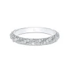 18ct White Gold 0.58ct Round Brilliant Pavé Diamond Twist Eternity Ring