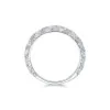 18ct White Gold 0.58ct Round Brilliant Pavé Diamond Twist Eternity Ring