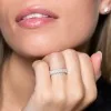 9ct White Gold 1.00ct Diamond Marquise Eternity Ring