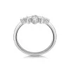 18ct White Gold Mix Cut 0.37ct Diamond Shaped Eternity Ring