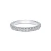 Platinum Round Brilliant Claw Set Full Hoop 1.00ct Diamond Eternity Ring