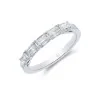 Platinum Emerald Cut 0.90ct Diamond Eternity Ring
