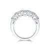 Platinum Emerald Cut 5 Stone 1.50ct Diamond Eternity Ring