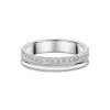 Platinum Round Brilliant  0.19ct Diamond Off Set Eternity Ring