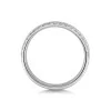 Platinum Round Brilliant  0.19ct Diamond Off Set Eternity Ring