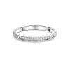 Platinum Round Brilliant Off-Set 0.16ct Diamond Eternity Ring