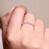 Platinum 0.23ct Fancy Band Diamond Eternity Ring