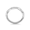 Platinum Round Brilliant 0.13ct Diamond Twist Eternity Ring