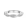 Platinum Round Brilliant 0.13ct Diamond Twist Eternity Ring