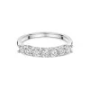 Platinum 0.75ct Round Brilliant Diamond 7 Stone Eternity Ring