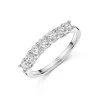 Platinum 0.75ct Round Brilliant Diamond 7 Stone Eternity Ring