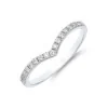 9ct White Gold Brilliant Cut 0.20ct Diamond Shaped Eternity Ring