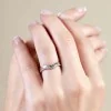9ct White Gold Brilliant Cut 0.15ct Diamond Shaped Eternity Ring